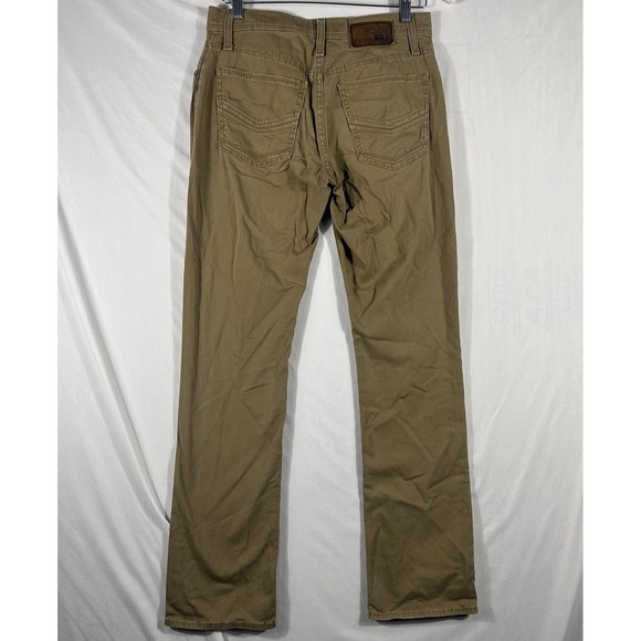 BKE Jake Jeans Men's 29R 29x29 Straight Leg Khaki Tan Denim Buckle BKE School - Picture 2 of 11
